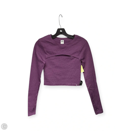 Athletic Top Long Sleeve Crewneck By Joy Lab In Purple, Size: S