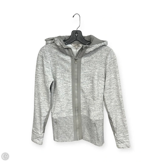 Athletic Jacket By Athleta In Grey & White, Size: Xs