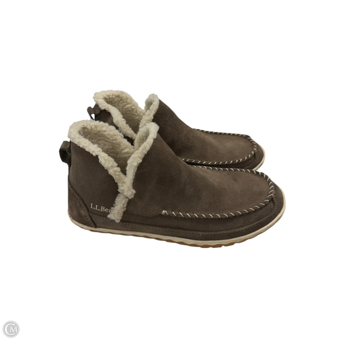 Boots Ankle Flats By L.l. Bean In Grey, Size: 10