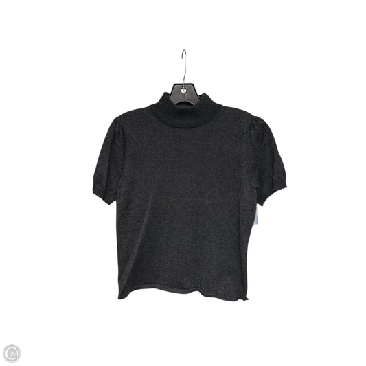 Top Short Sleeve By Grace Elements In Black, Size: L