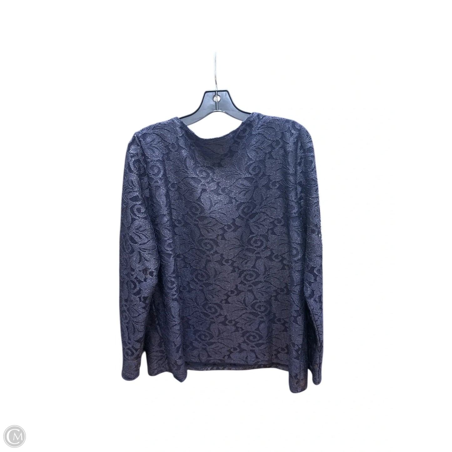 Top 3/4 Sleeve By Chicos In Blue, Size: L