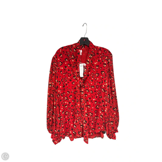 Top Long Sleeve By Chicos In Animal Print, Size: Xl