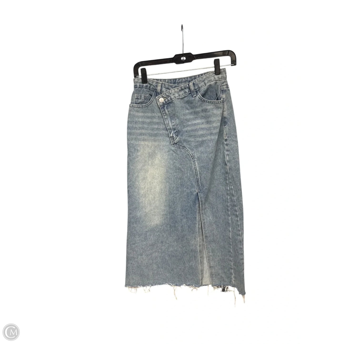 Skirt Maxi By Shein In Blue Denim, Size: 26