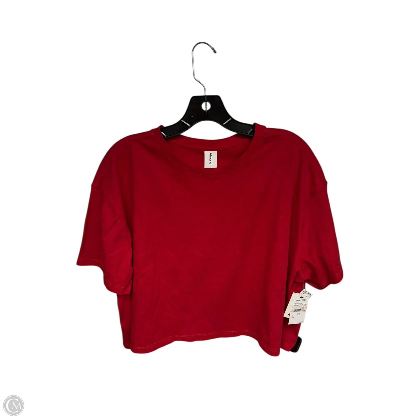 Top Short Sleeve By Abound In Red, Size: M