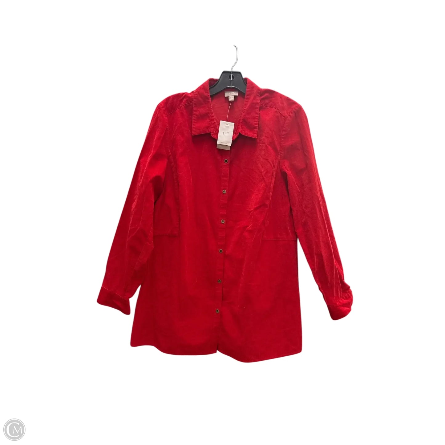Top Long Sleeve By J. Jill In Red, Size: L