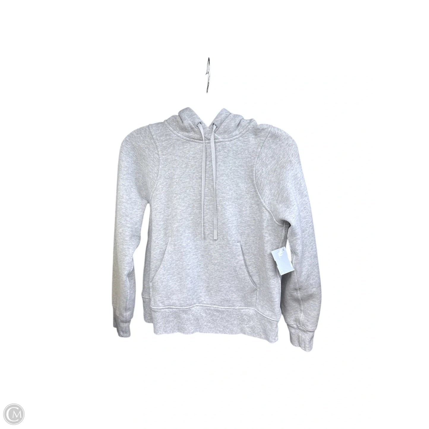 Athletic Sweatshirt Hoodie By Lululemon In Grey, Size: 2