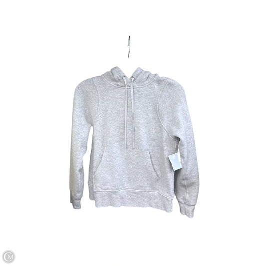 Athletic Sweatshirt Hoodie By Lululemon In Grey, Size: 2
