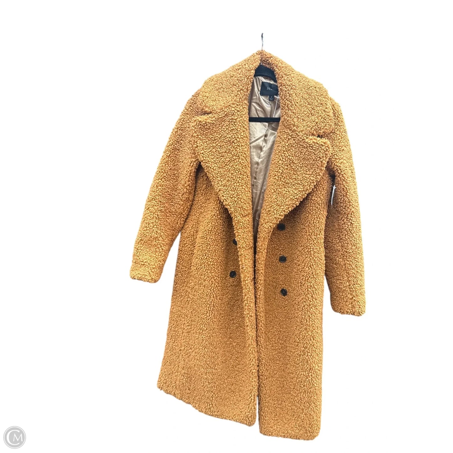 Coat Faux Fur & Sherpa By J. Crew In Orange, Size: S