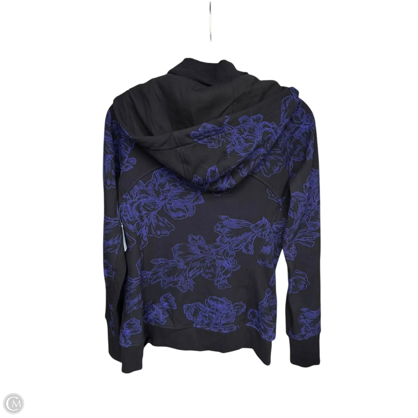 Athletic Jacket By Athleta In Black & Purple, Size: M