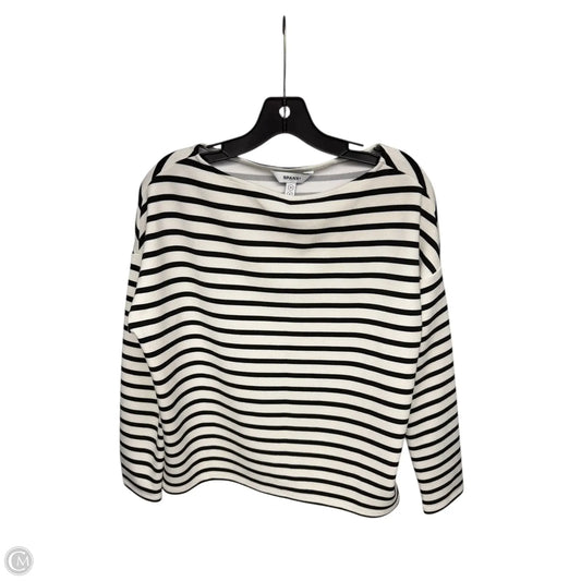 Top 3/4 Sleeve By Spanx In Striped Pattern, Size: S