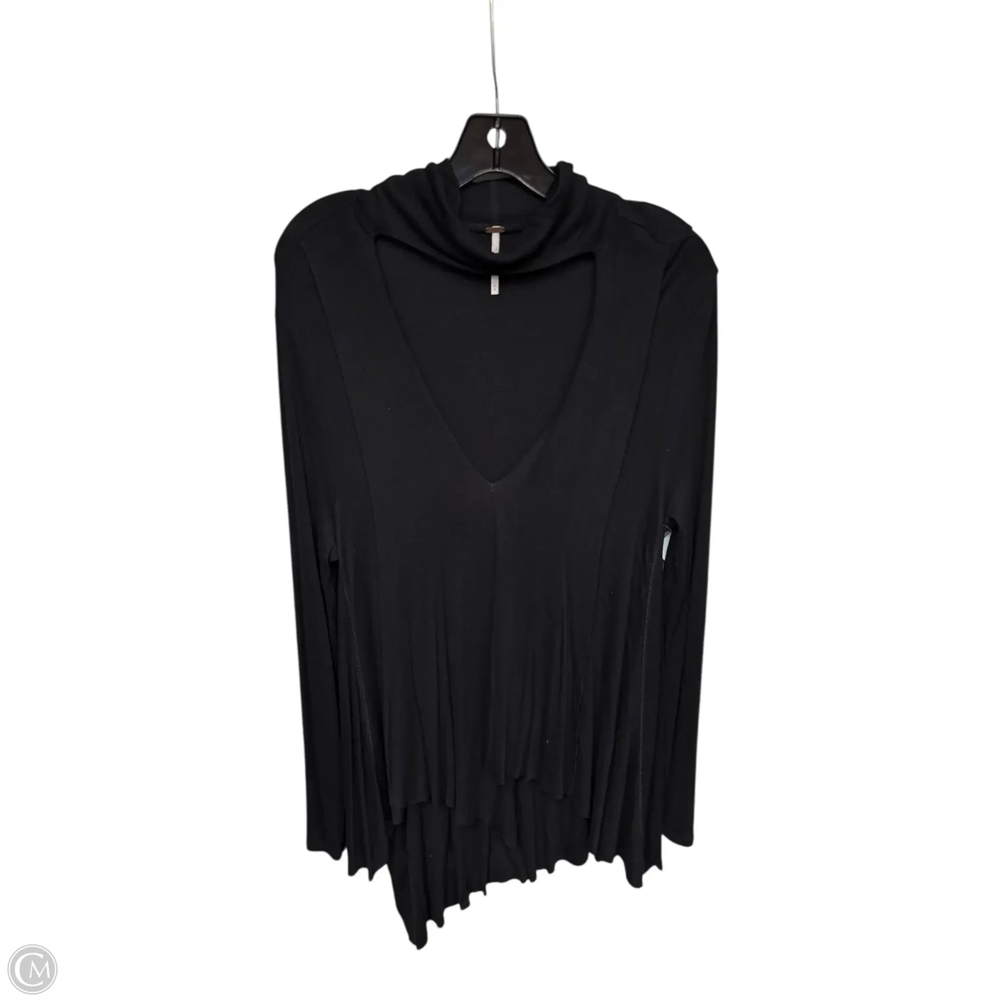 Tunic Long Sleeve By Free People In Black, Size: M