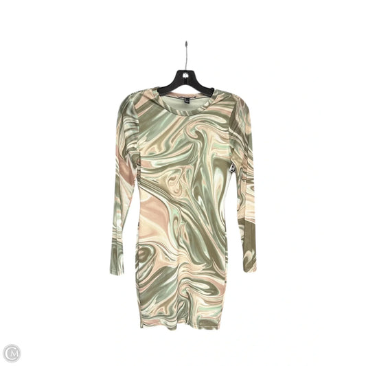 Dress Casual Midi By Forever 21 In Green & Pink, Size: S