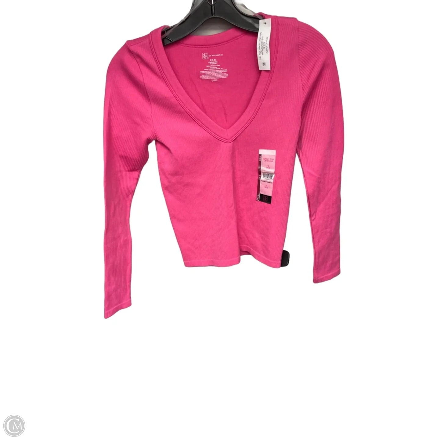Top Long Sleeve By No Boundaries In Pink, Size: S
