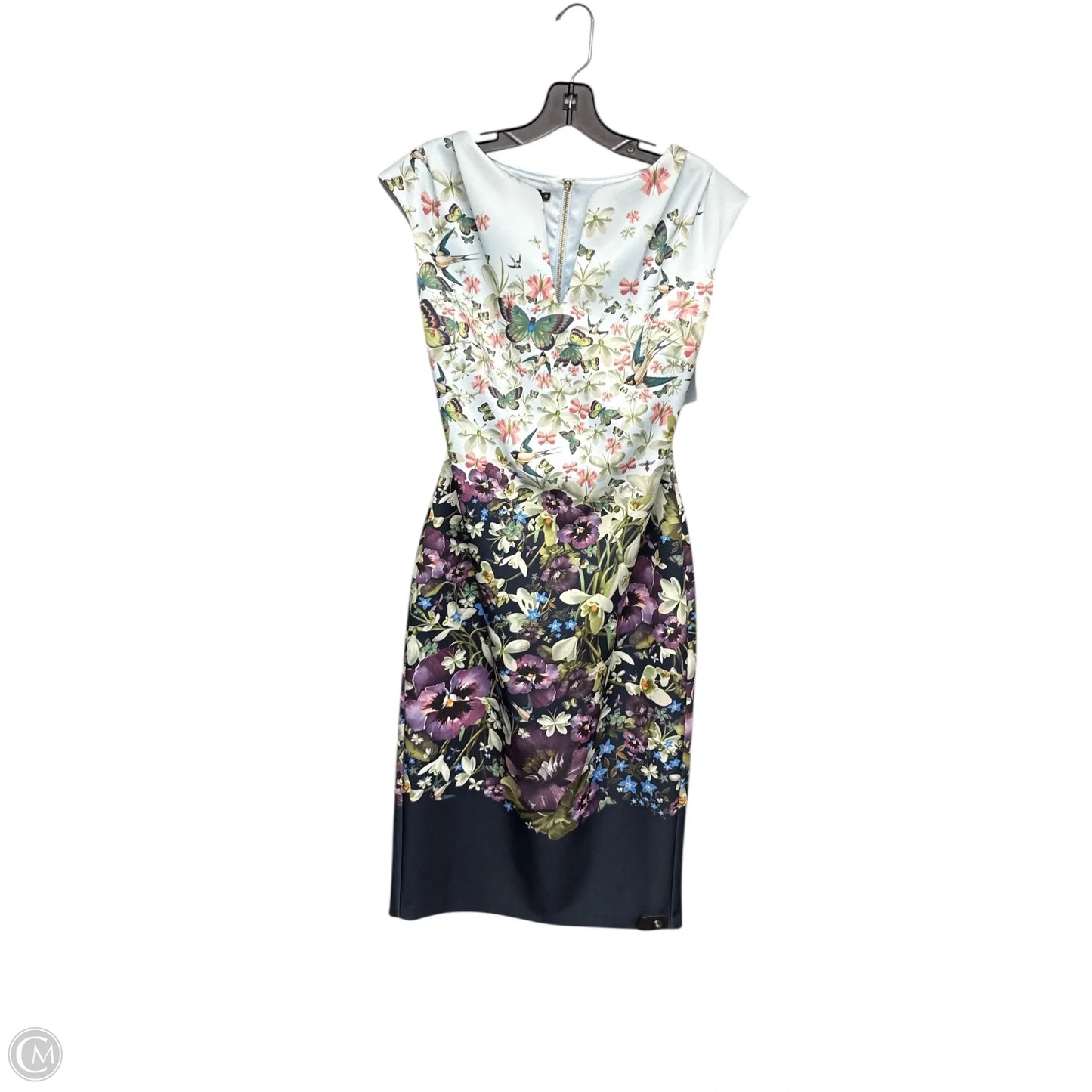 Dress Party Midi By Ted Baker In Floral Print, Size: Xl