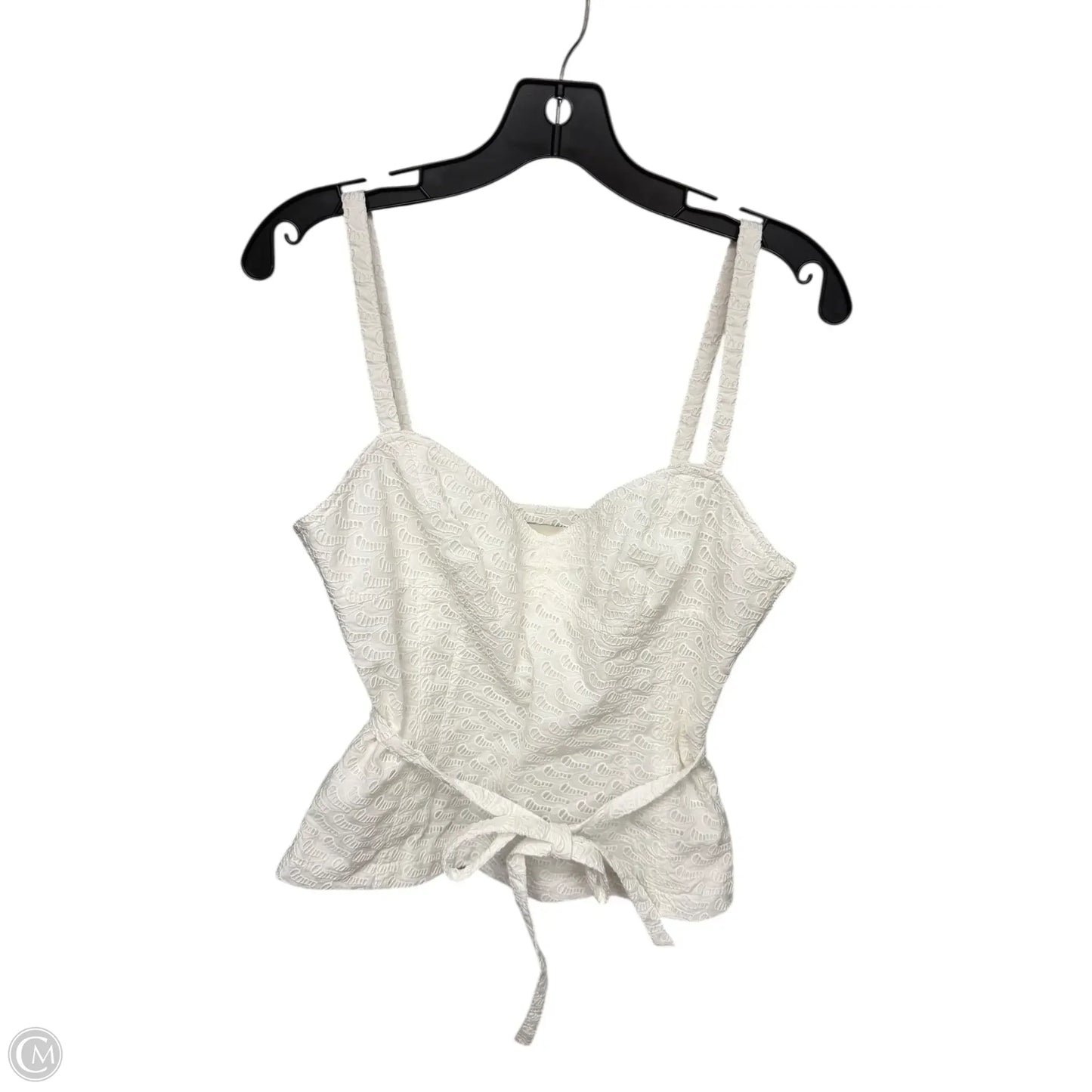 Top Sleeveless Designer By Tory Burch In White, Size: 8