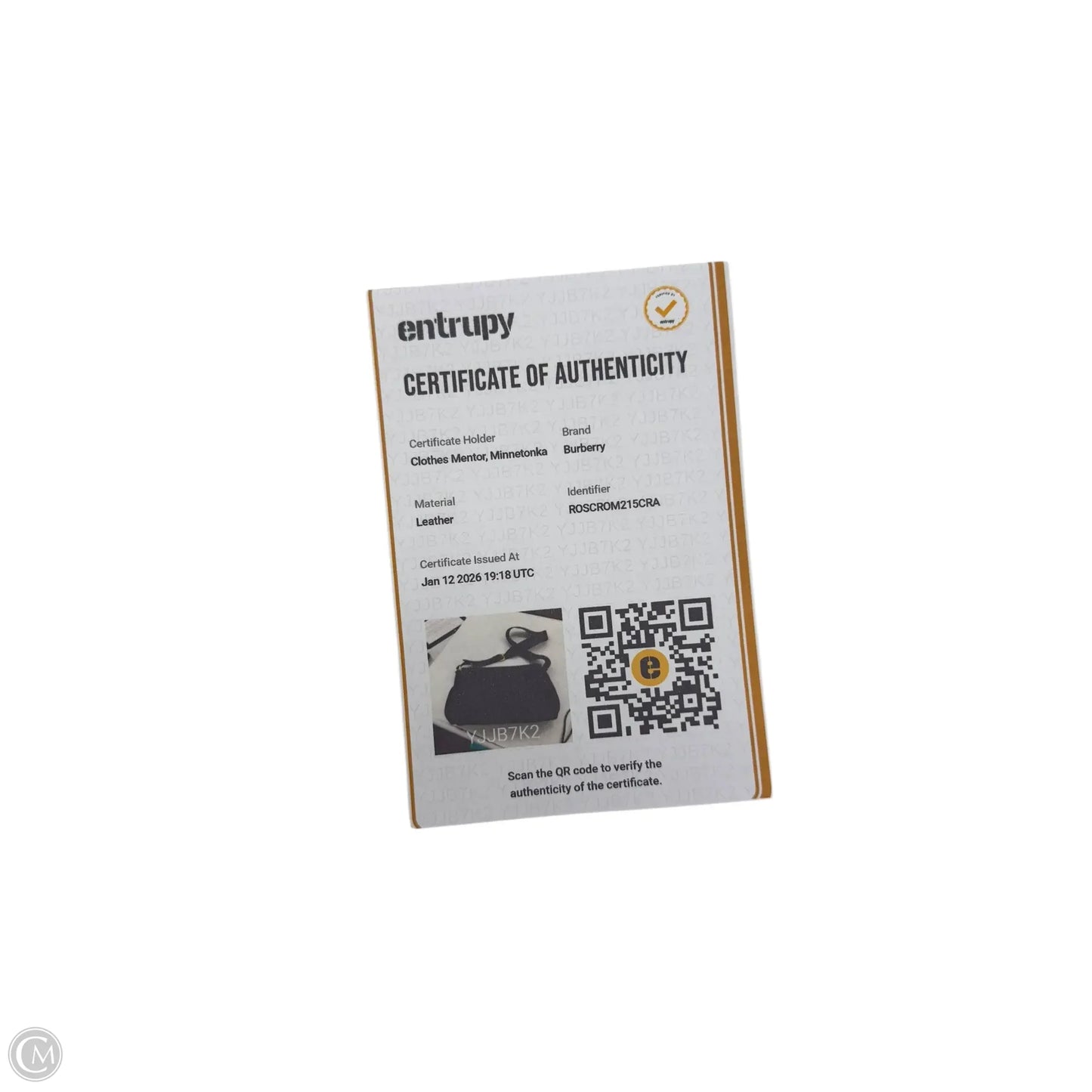 Laptop Bag Luxury Designer By Burberry, Size: Large