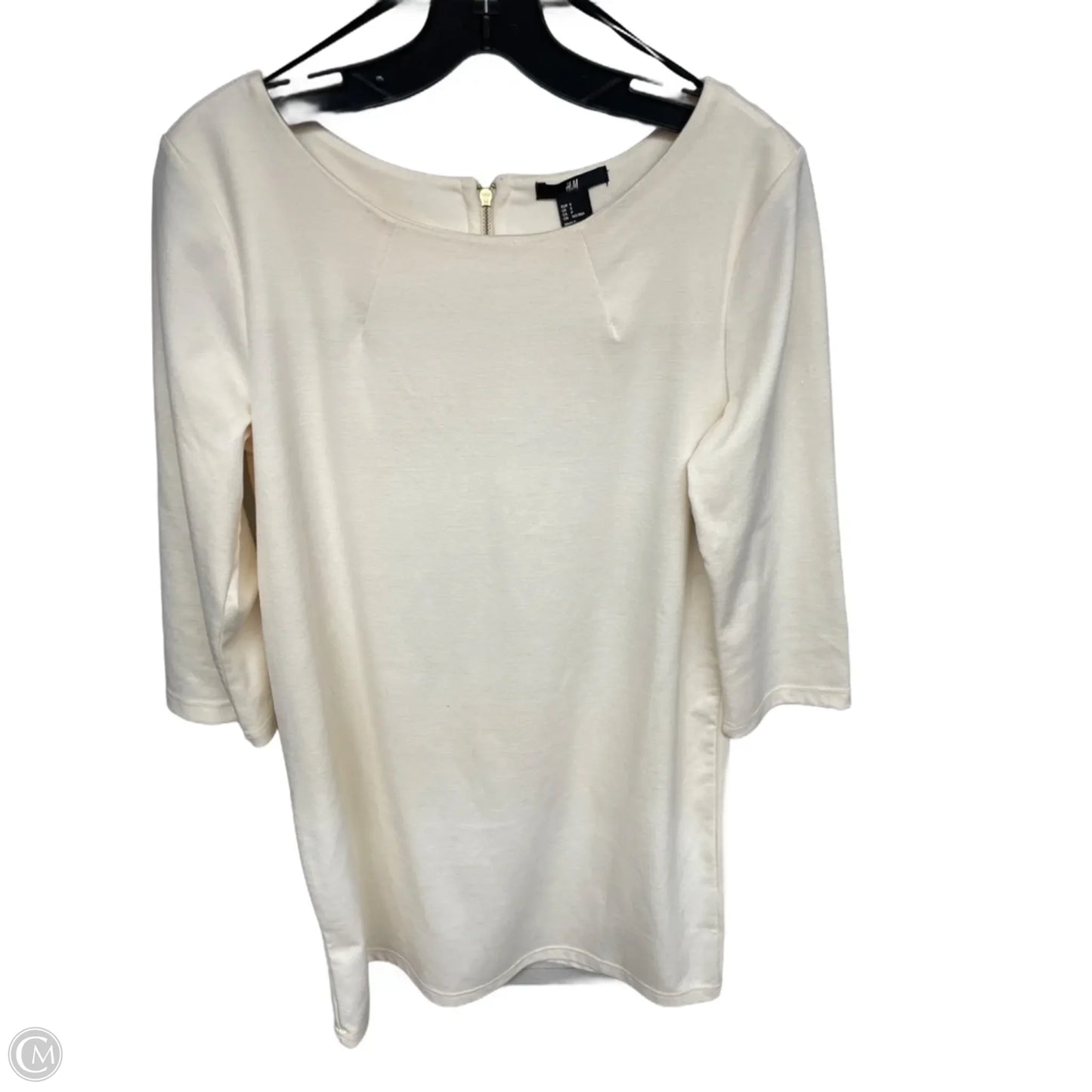 Dress Casual Midi By H&m In Cream, Size: S