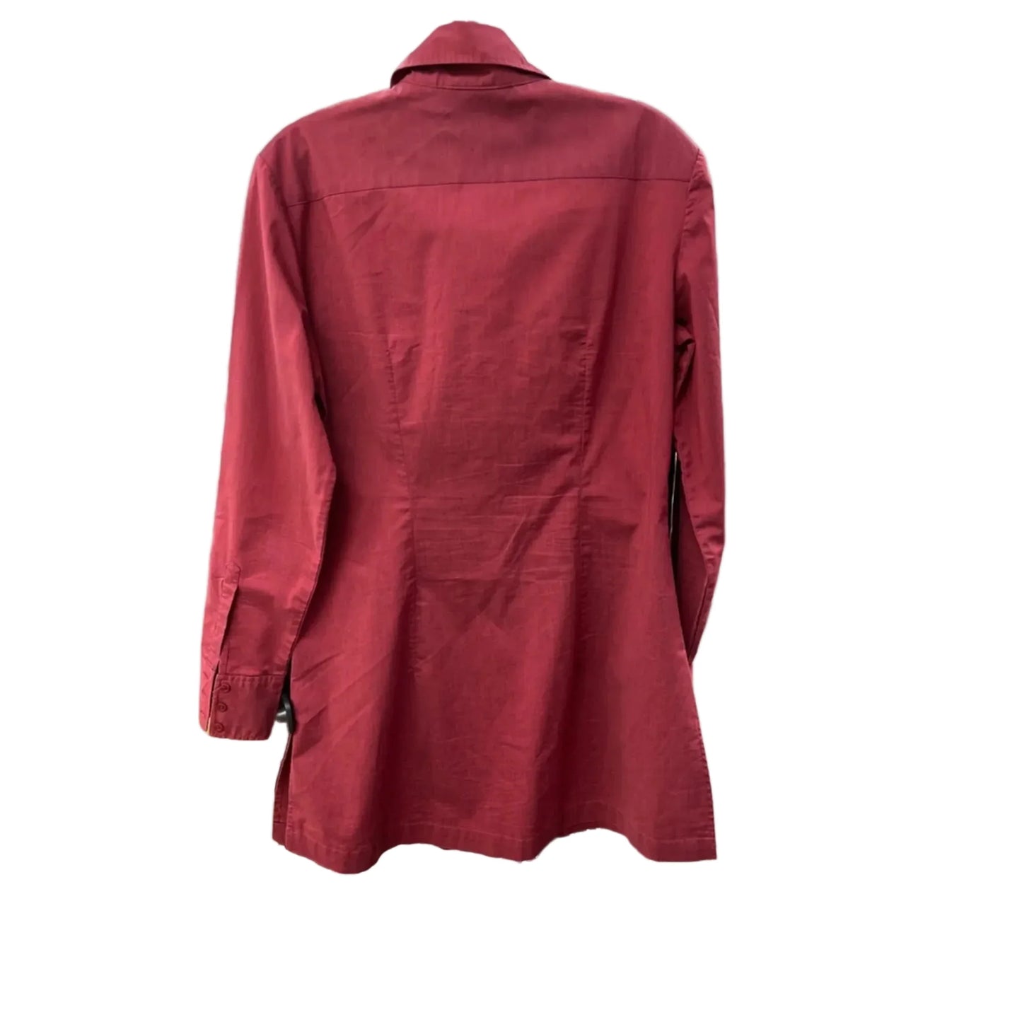 Tunic Long Sleeve By New York And Co In Maroon, Size: M