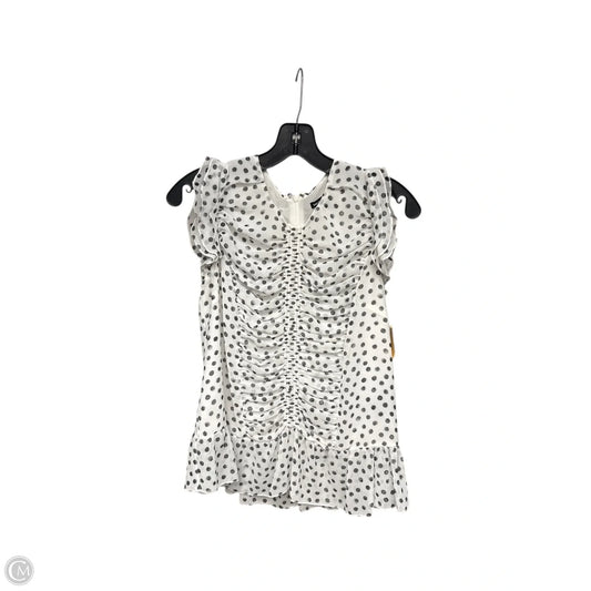 Top Sleeveless By Who What Wear In Polkadot Pattern, Size: S