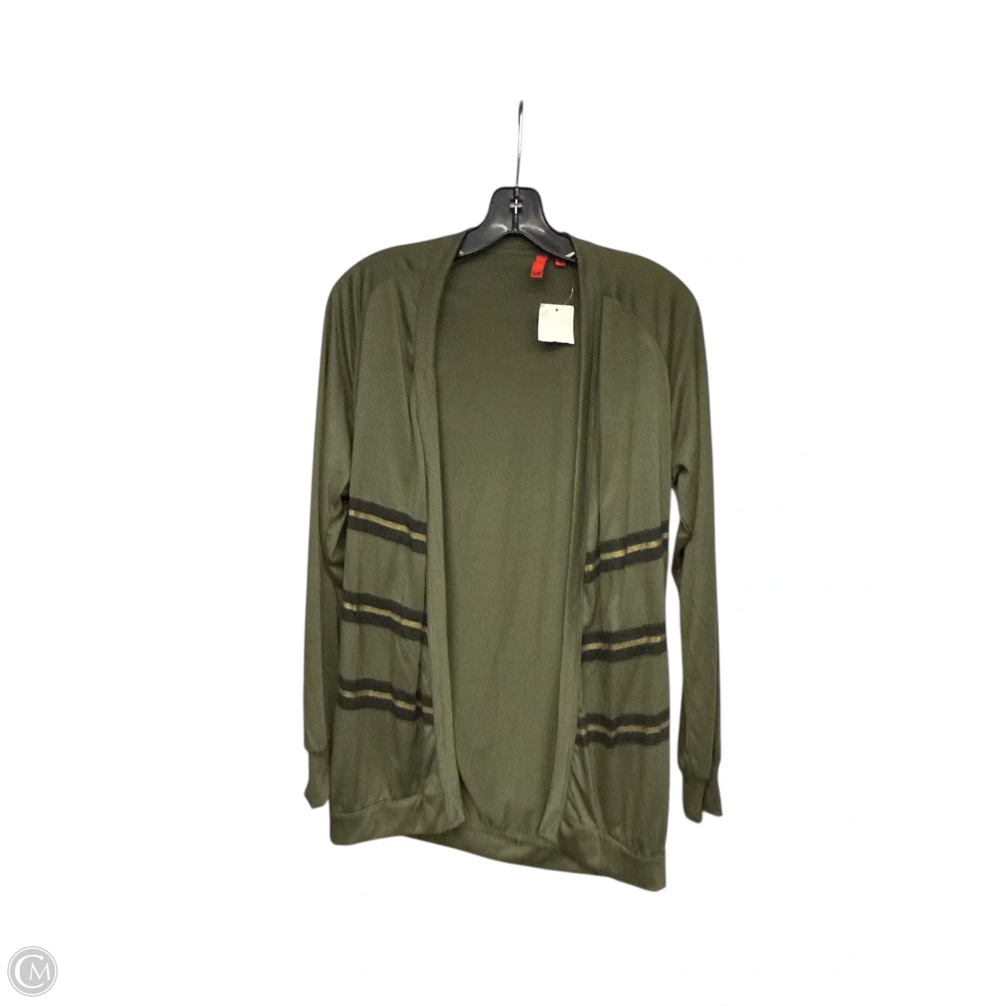 Cardigan By Clothes Mentor In Black & Green, Size: Xs