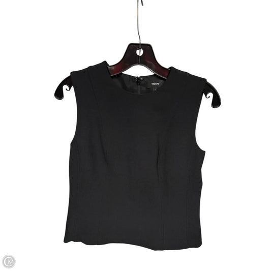Top Sleeveless By Theory In Black, Size: 4