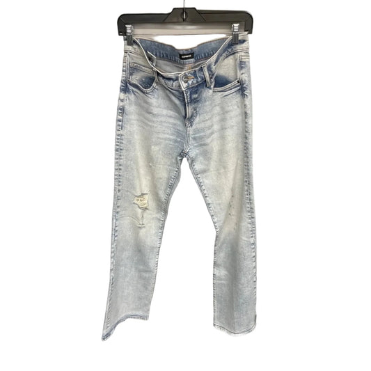 Jeans Flared By Express In Blue Denim, Size: 6