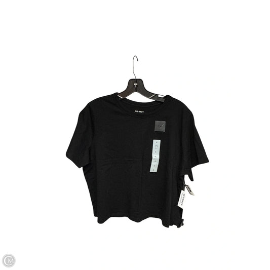 Top Short Sleeve Basic By Old Navy In Black, Size: L