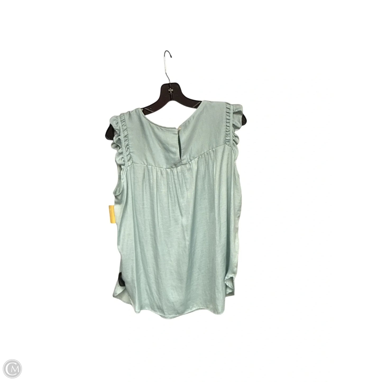 Top Sleeveless By Loft In Aqua, Size: M