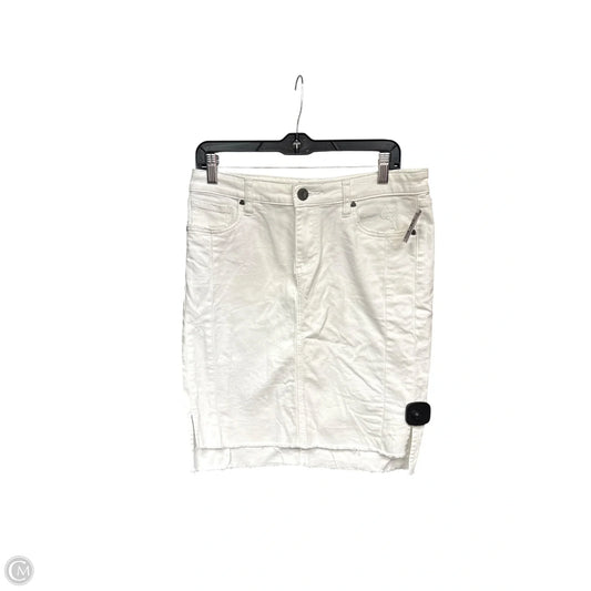 Skirt Midi By Kut In White Denim, Size: 8