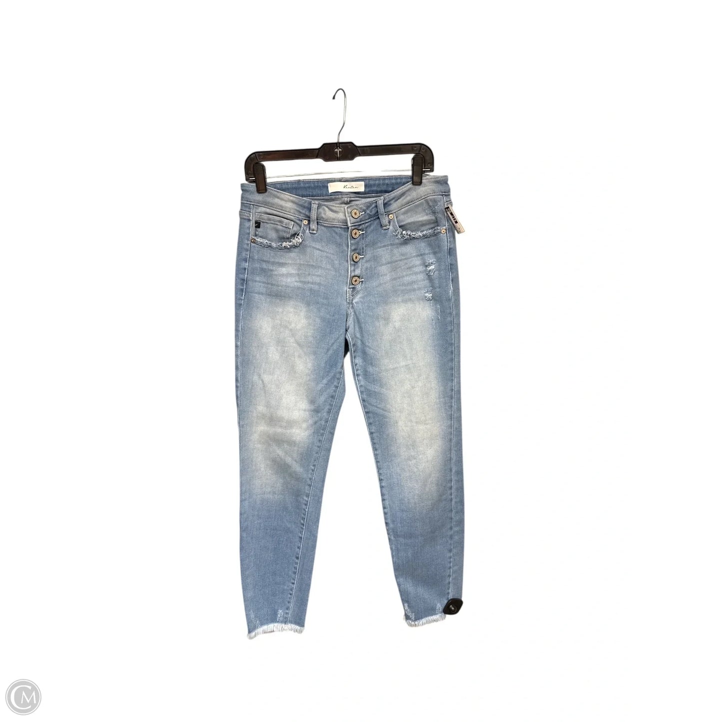 Jeans Skinny By Kancan In Blue Denim, Size: 28