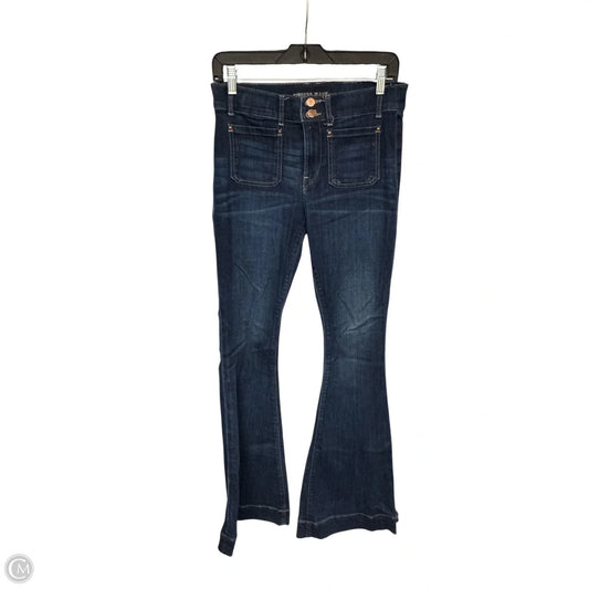 Jeans Flared By Express In Blue Denim, Size: 6