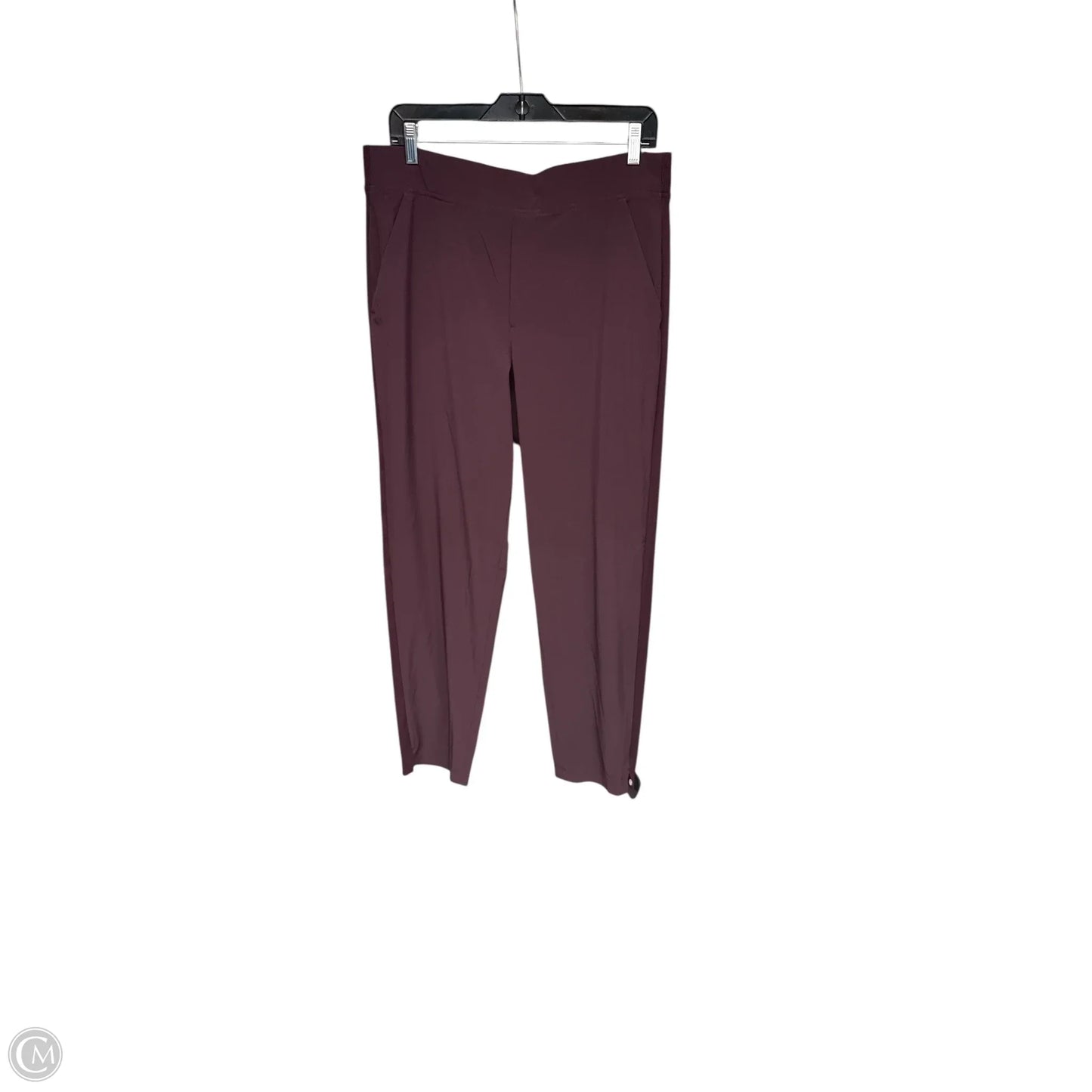 Athletic Pants By Athleta In Maroon, Size: 14