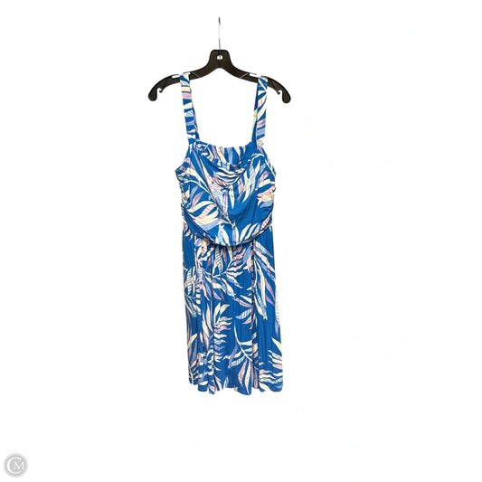 Dress Casual Midi By Soma In Blue & Purple, Size: Xl