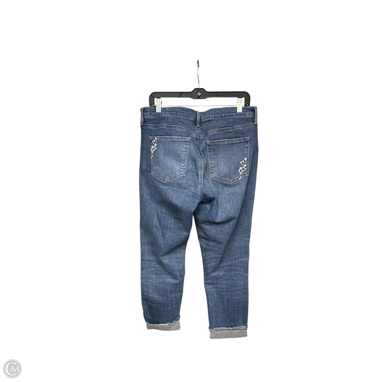 Jeans Straight By Loft In Blue Denim, Size: 12