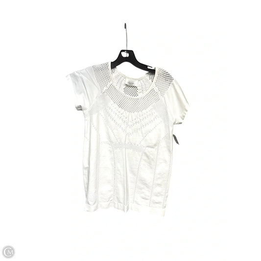 Athletic Top Short Sleeve By Athleta In White, Size: Xl