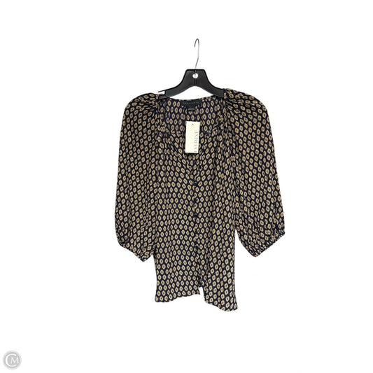 Top 3/4 Sleeve By Sanctuary In Blue & Orange, Size: L