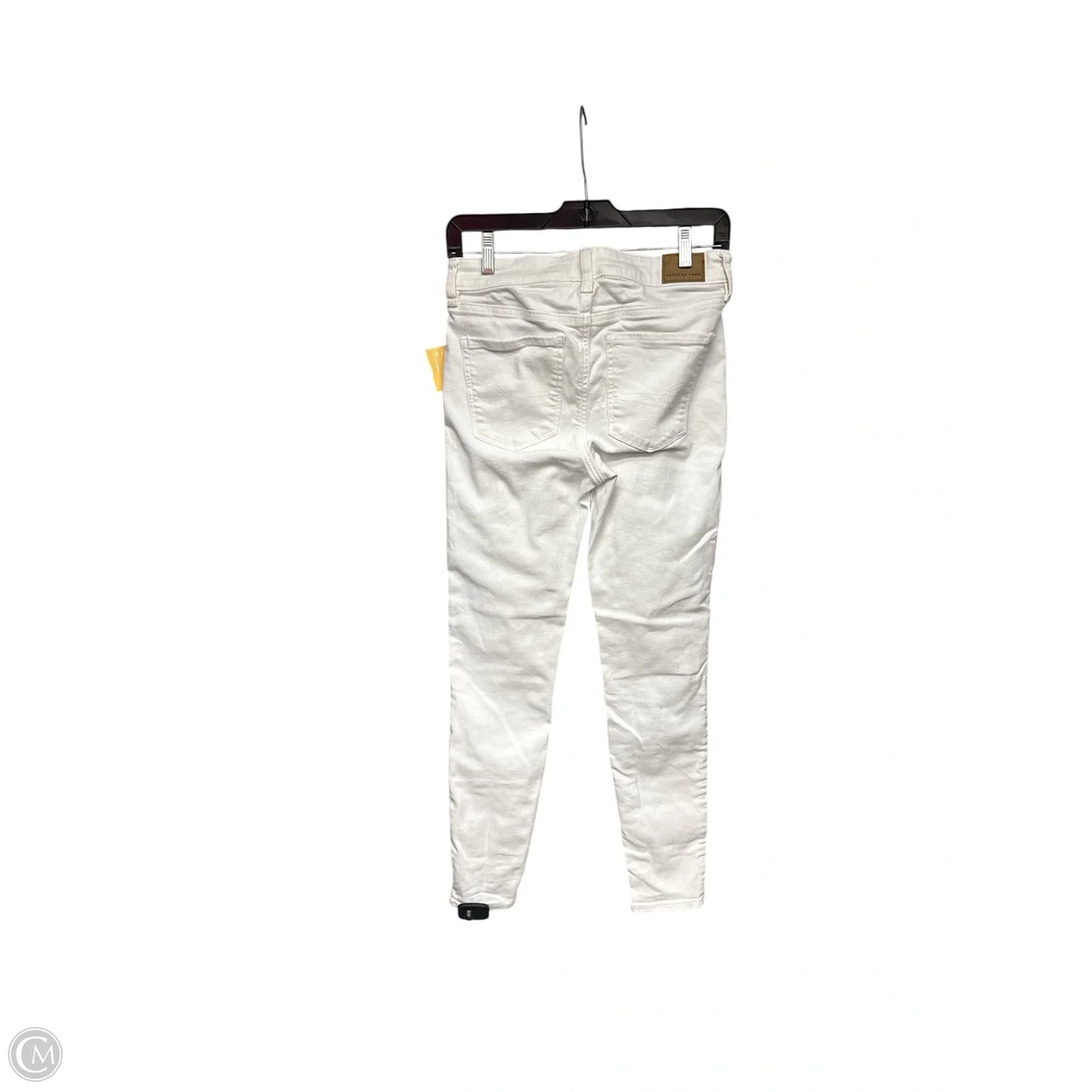 Jeans Skinny By American Eagle In White Denim, Size: 4