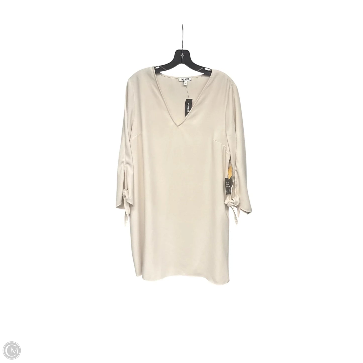 Dress Party Midi By Express In Beige, Size: L