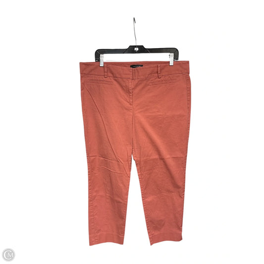 Pants Cropped By Ann Taylor In Orange, Size: 14