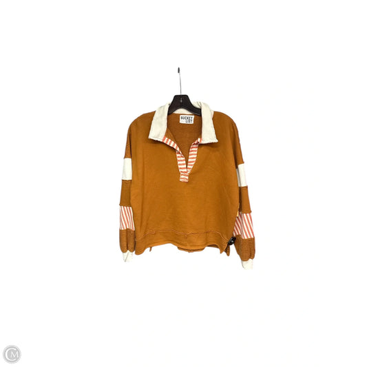 Sweater By Bucketlist In Brown & Orange, Size: S