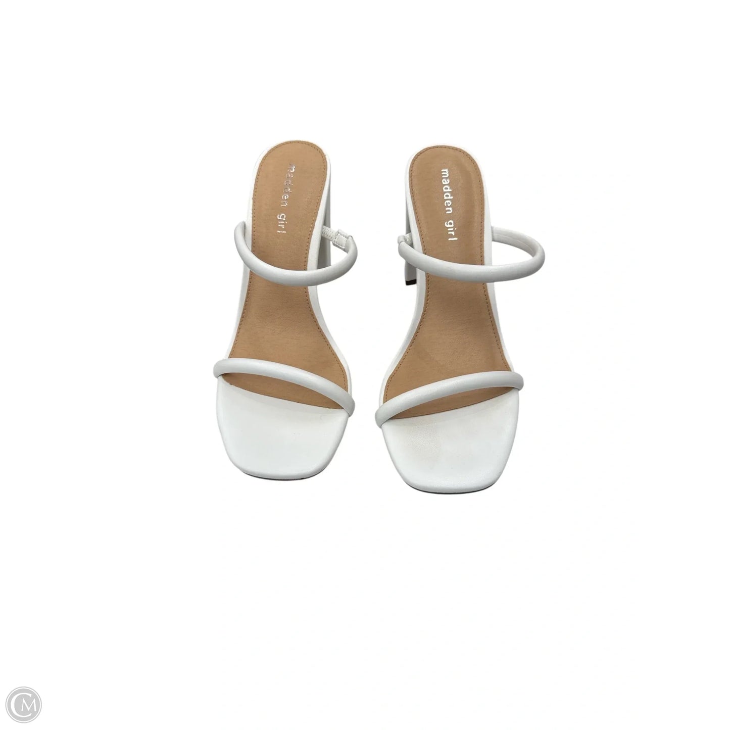 Shoes Heels Wedge By Madden Girl In White, Size: 10
