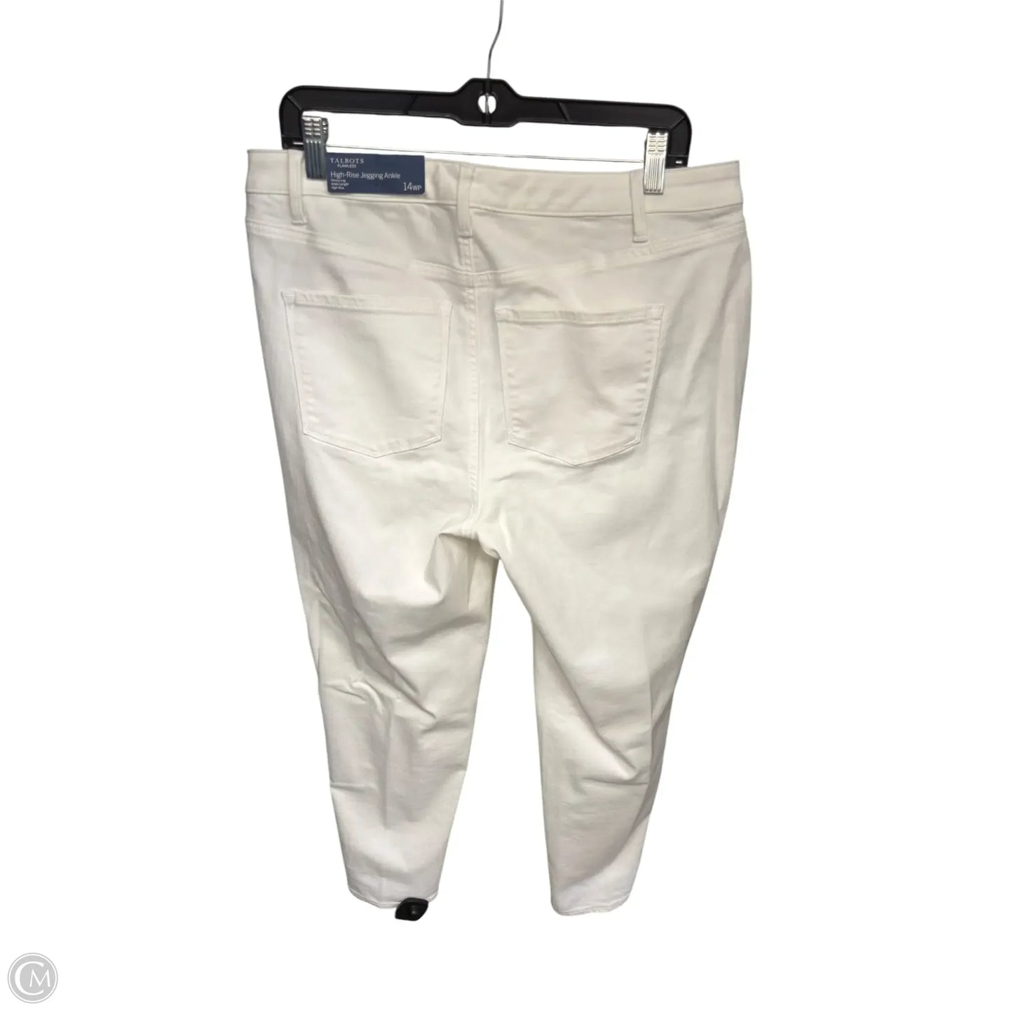 Jeans Skinny By Talbots In White Denim, Size: 14p