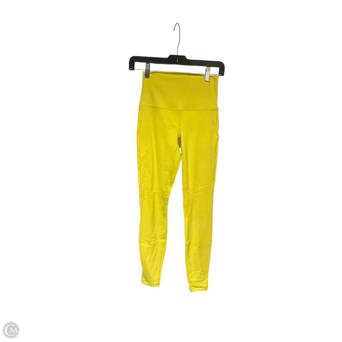 Athletic Leggings By Lululemon in Yellow, Size: 4