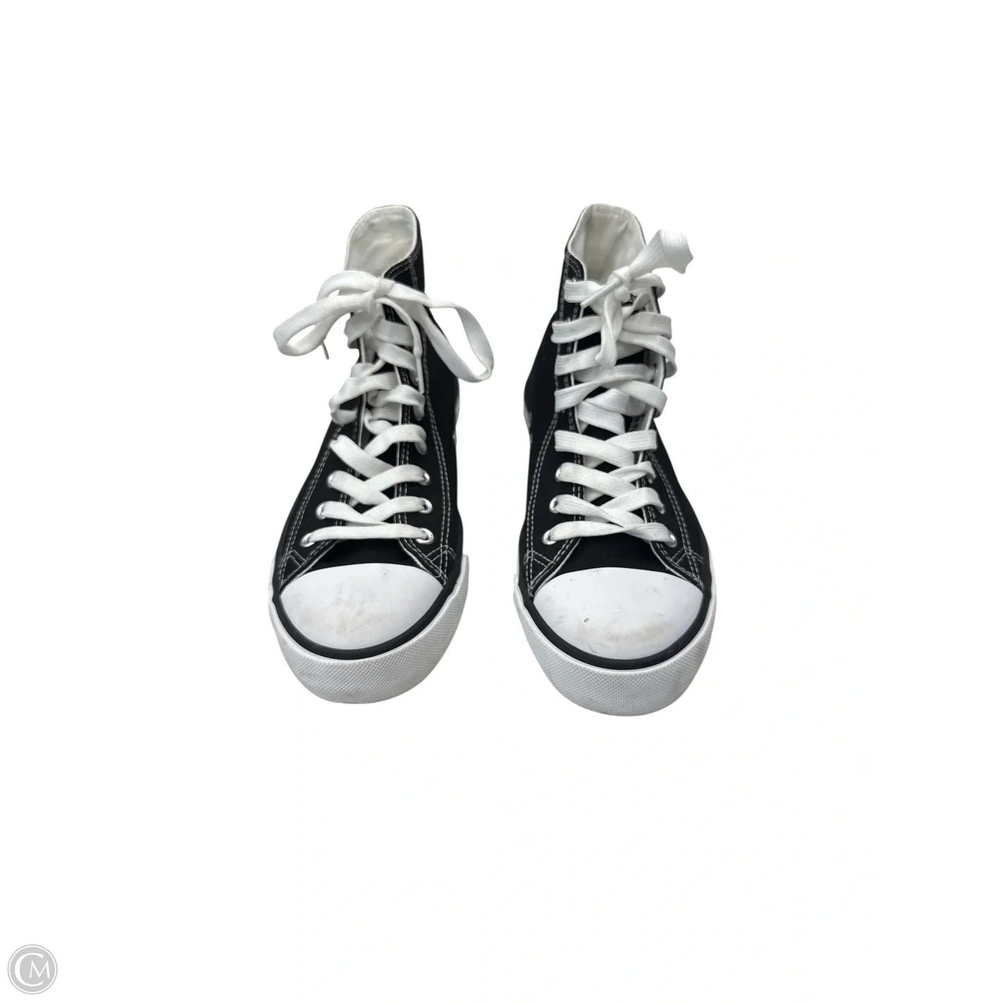 Shoes Sneakers By Clothes Mentor In Black & White, Size: 8