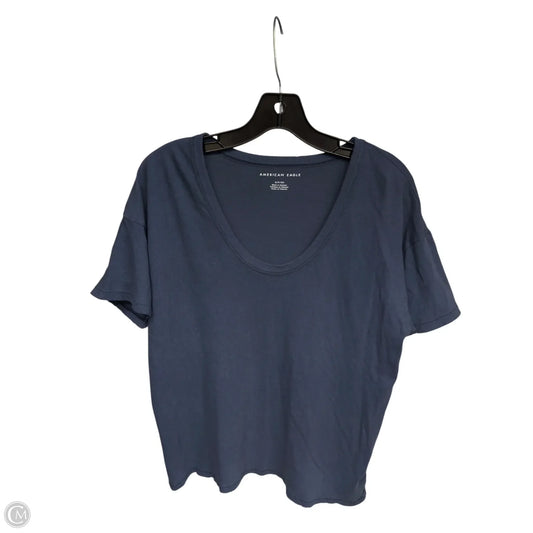 Top Short Sleeve Basic By American Eagle In Blue, Size: S