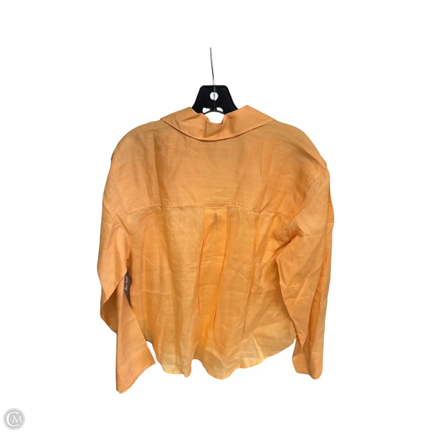 Top Long Sleeve By Madewell In Orange, Size: S
