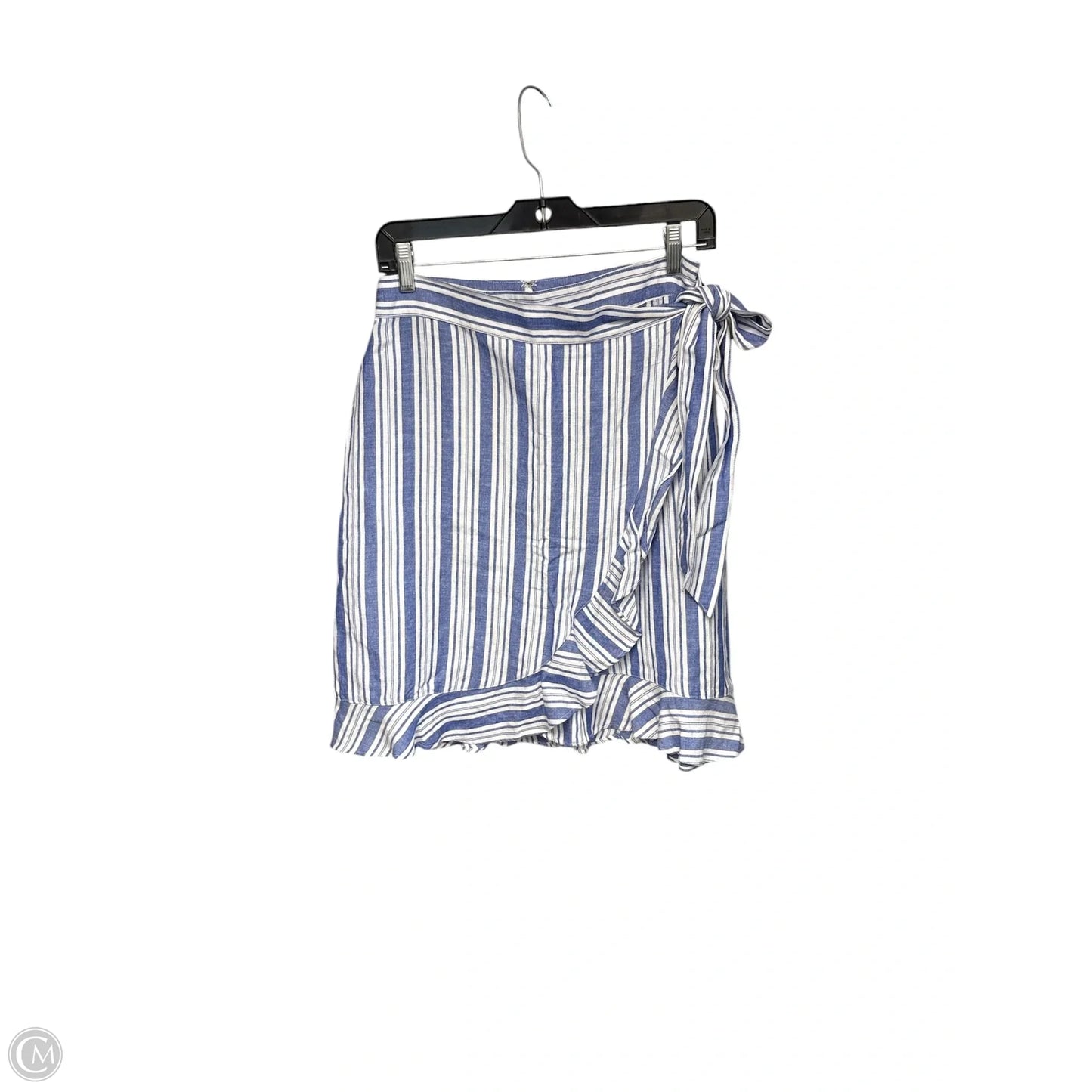 Skirt Midi By Loft In Striped Pattern, Size: 2