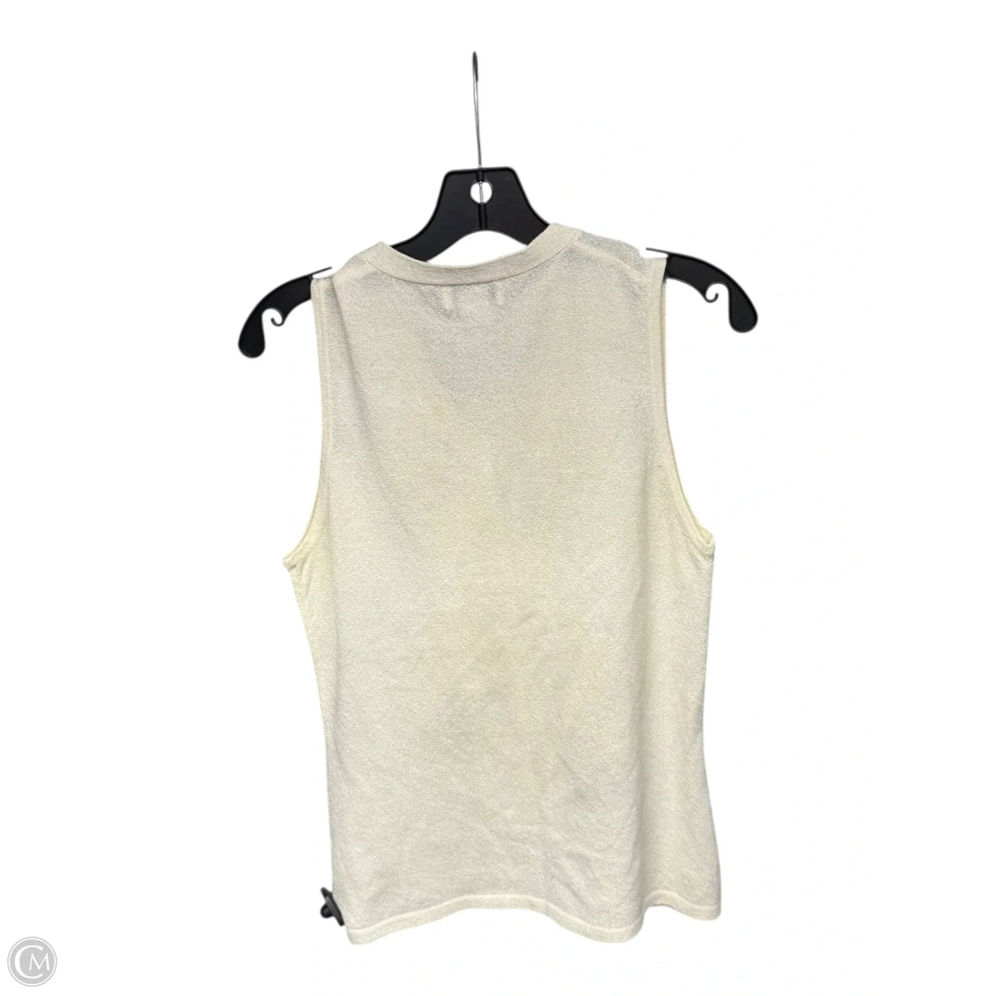Top Sleeveless By Gantos In Cream & Tan, Size: M