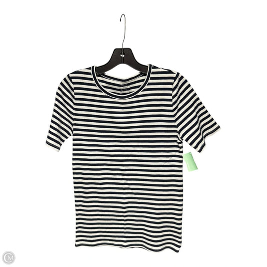 Top Short Sleeve By J. Crew In Striped Pattern, Size: M