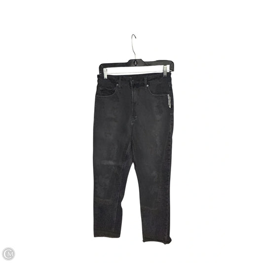 Jeans Straight By Gap In Black Denim, Size: 6